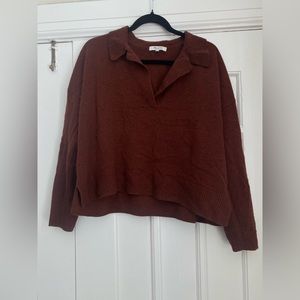 Madewell wool collared sweater